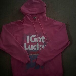 vetements I just got lucky hoodie